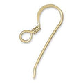 Ear wire Gold Filled 2pcs