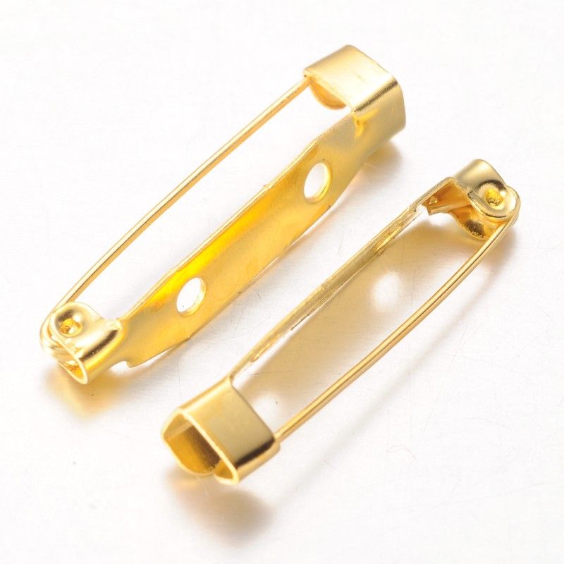 10pcs/ Iron Brooch Findings/5x30mm