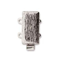 Clasp multi strand silver plate/10x17mm