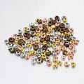 10pcs/ Mixed Style Brass Crimp Beads Covers/ 4mm