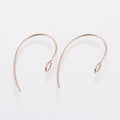 2pcs/304 Stainless Steel Earring Hooks/25x14x4mm