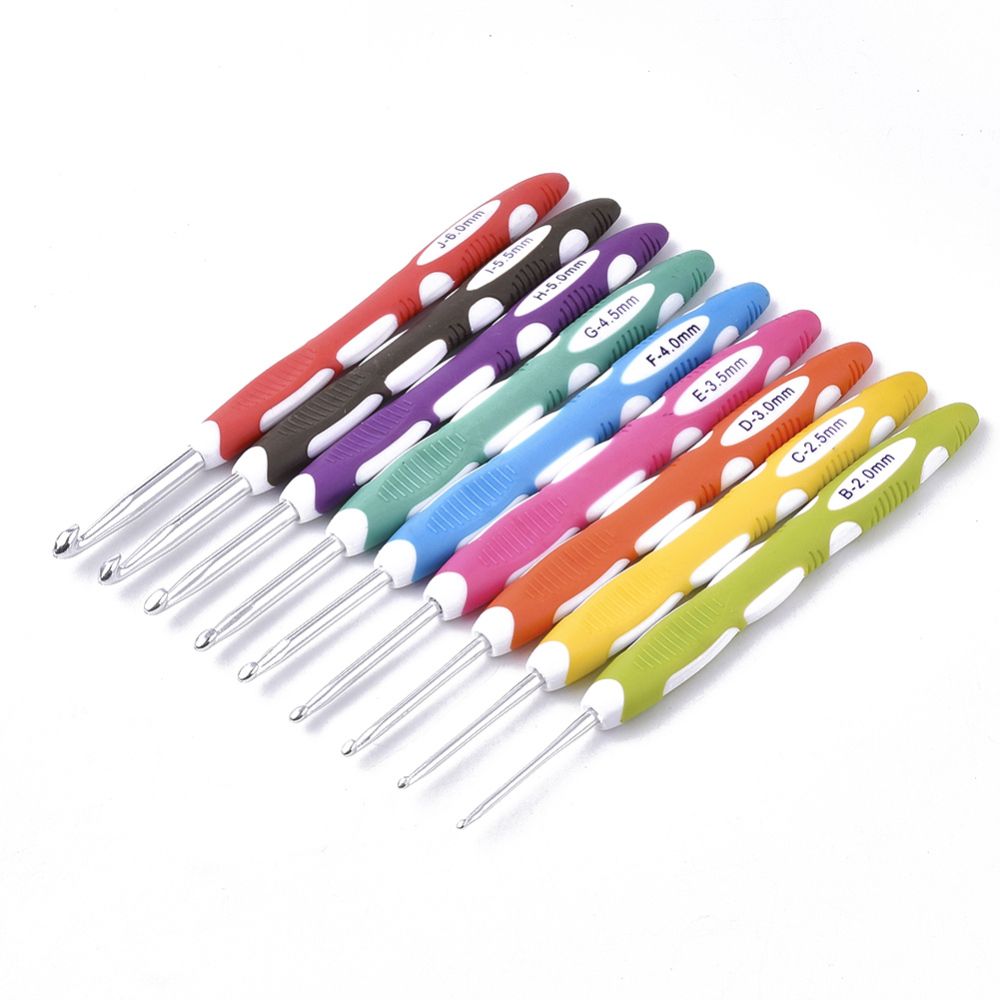 Aluminum Crochet Hooks Needles/9pcs
