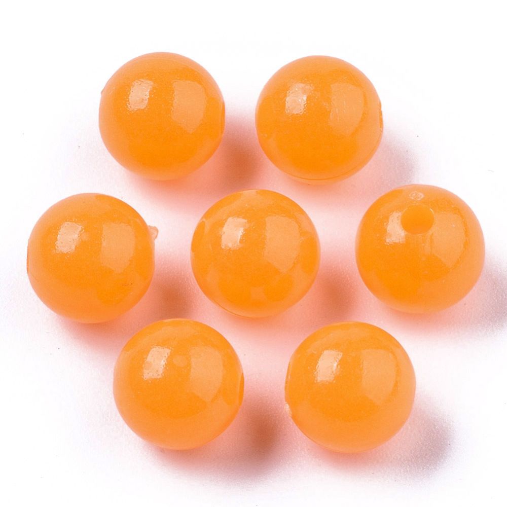 ~97pcs/Luminous Acrylic Beads, Glow in the Dark, 6mm, multiple colors