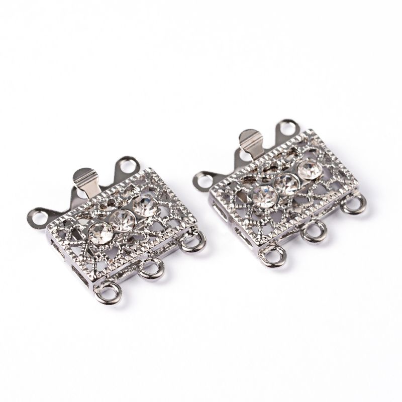1pcs/Brass Filigree Box Clasps /17x18x7mm