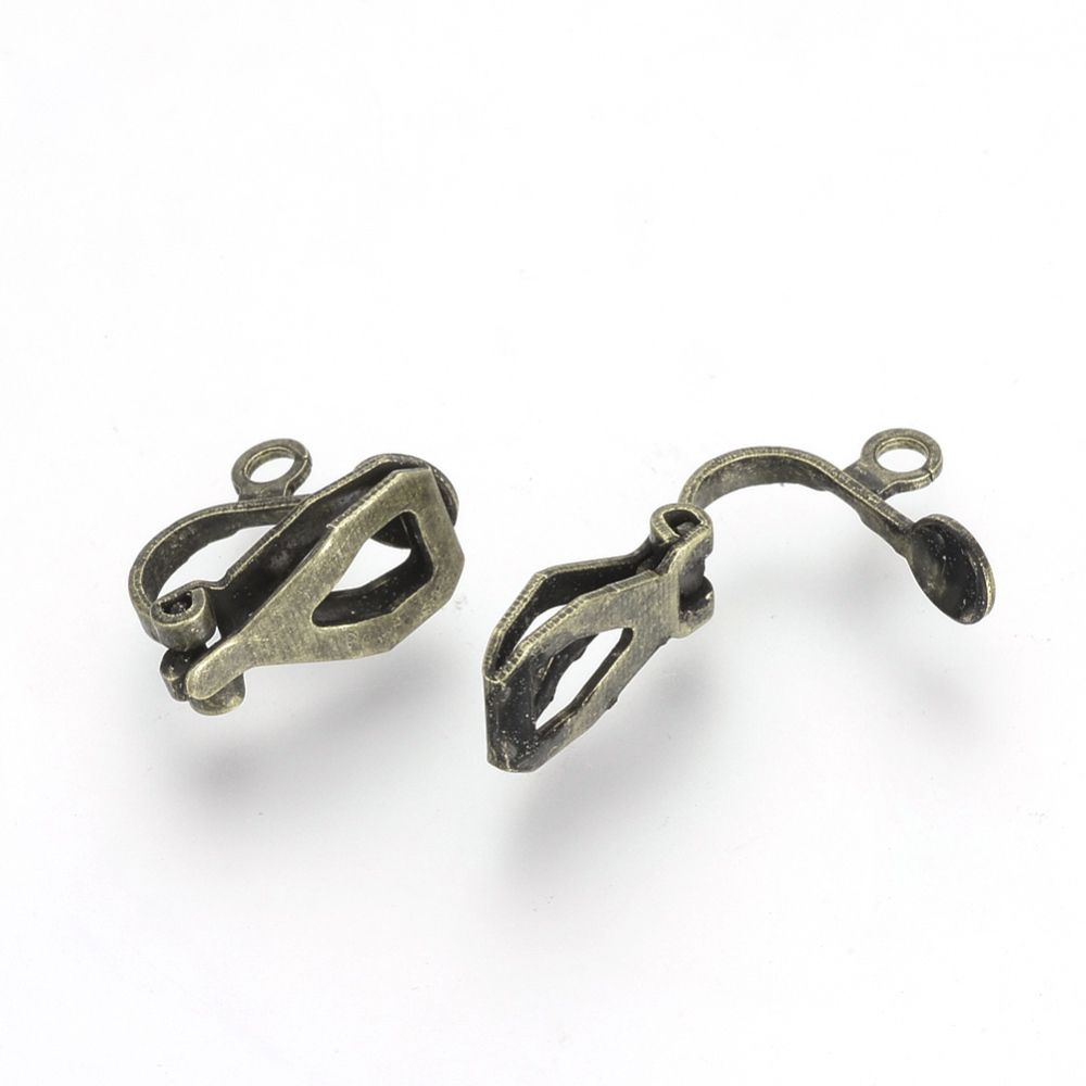 4pcs/ Brass Clip-on Earring Findings
