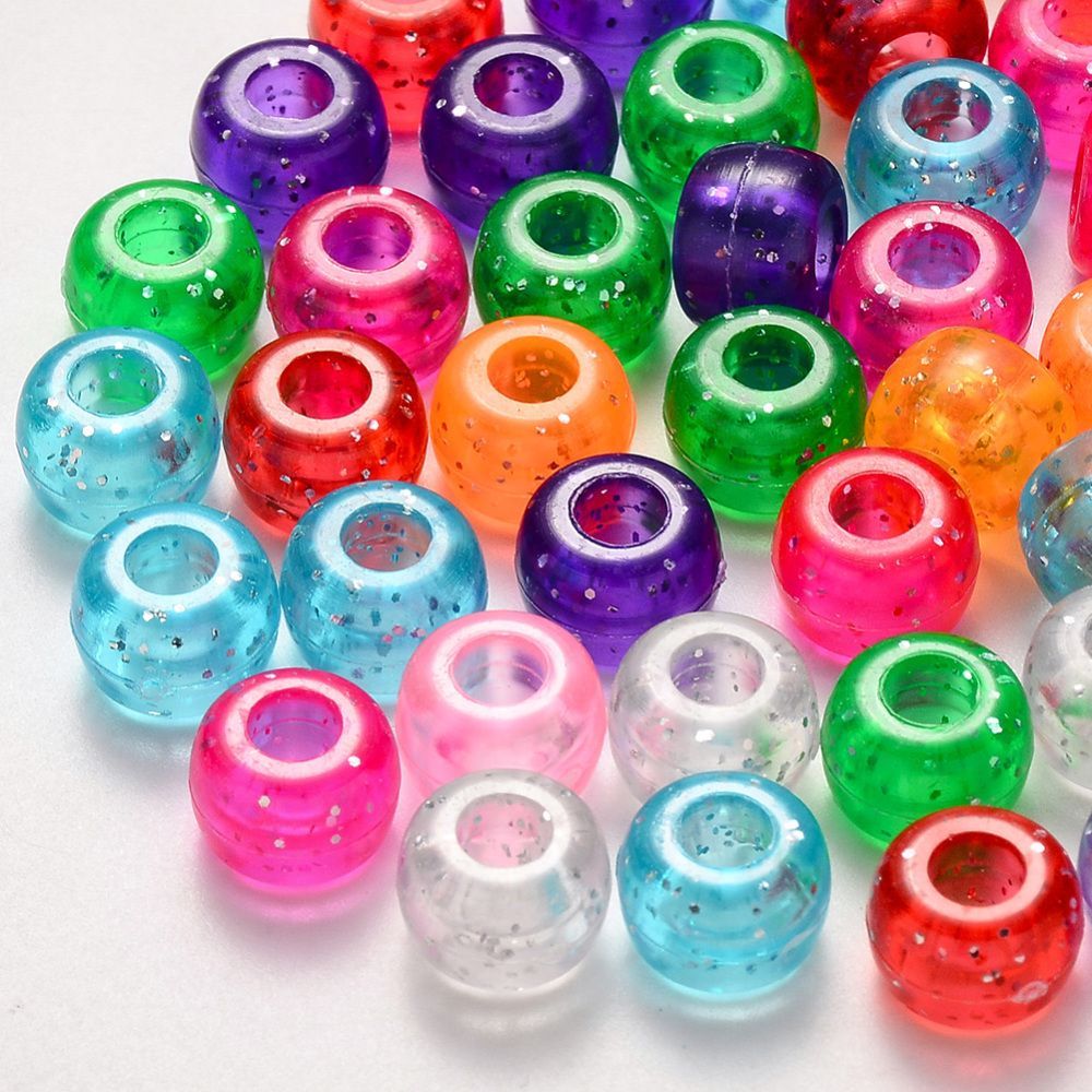 ~39pcs/Plastic Beads/9x6mm