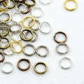 Mixed Color Iron Split Rings, Double Loops Jump Rings 5gr/ 7x0,7mm