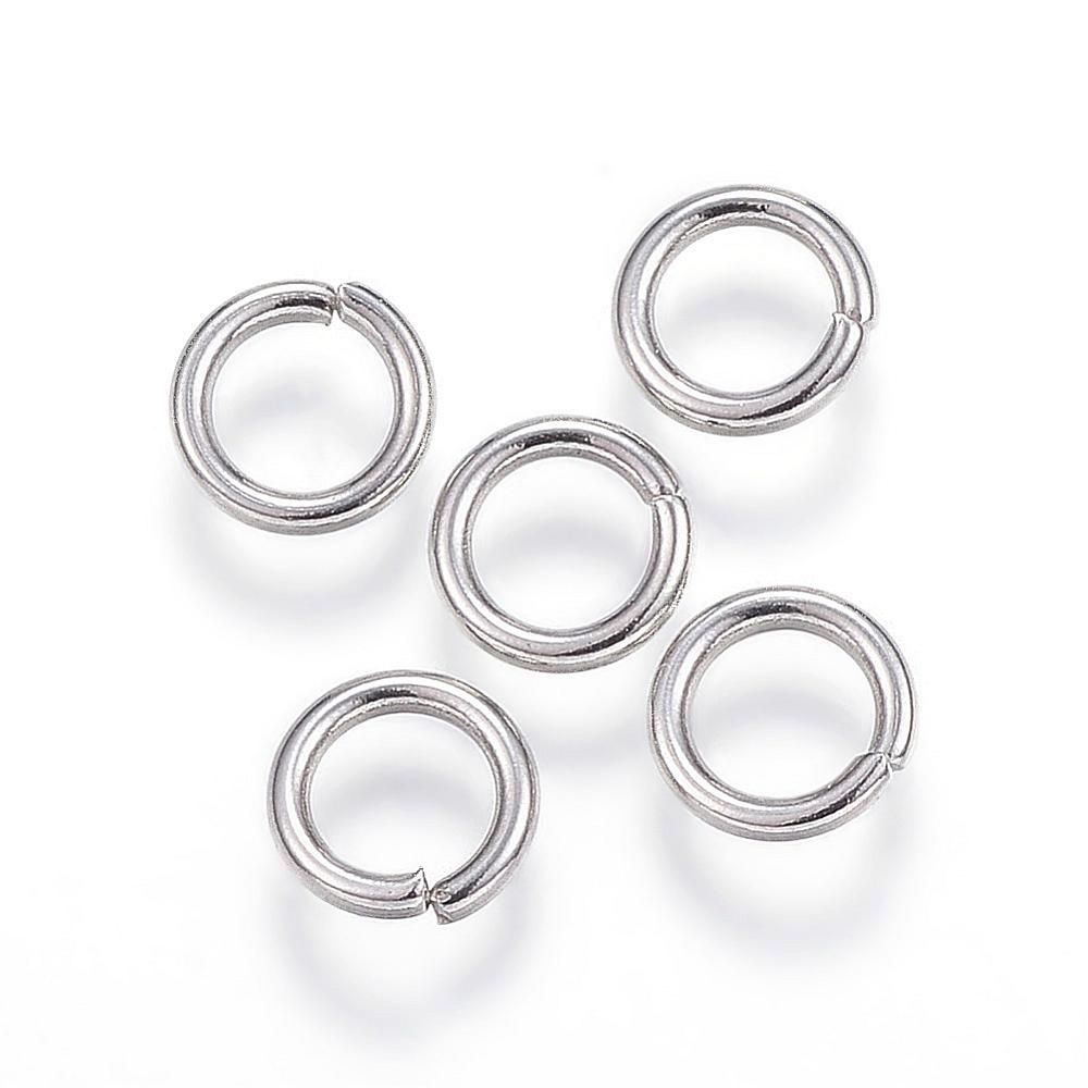 10pcs/304 Stainless Steel Open Jump Rings