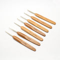 Bamboo Handle Iron Crochet Hooks Needles /1pcs