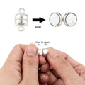 2pcs/Brass Magnetic Clasps with Loops/11x7mm