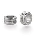 2pcs/201 Stainless Steel Beads/ 10x5mm