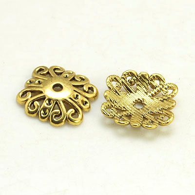 4pcs/Tibetan Style Bead Caps/14mm