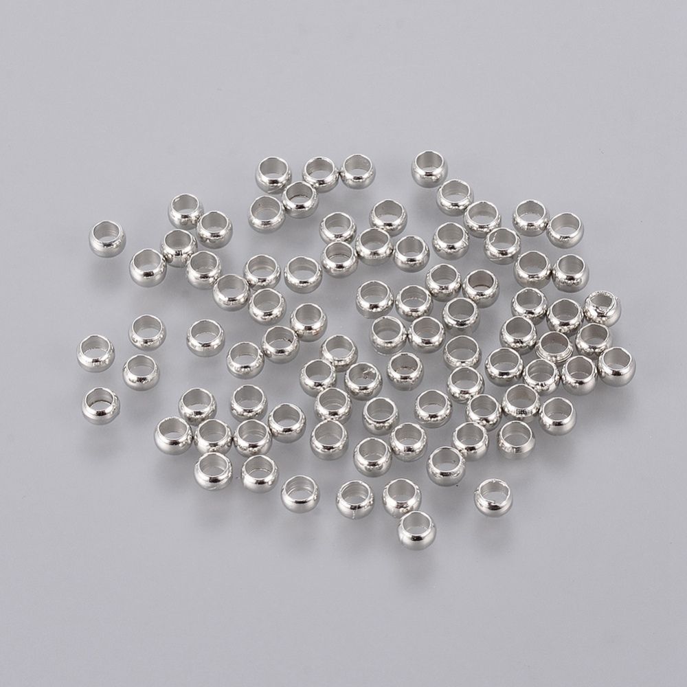 1g / Brass Crimp Beads, Rondele