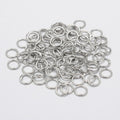 10pcs/6x0,8mm/Eco-Friendly Brass Round Rings, Soldered Jump Rings, Closed Jump Rings