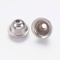 4pcs/304 Stainless Steel Bead Caps/ 8.5x4.5mm