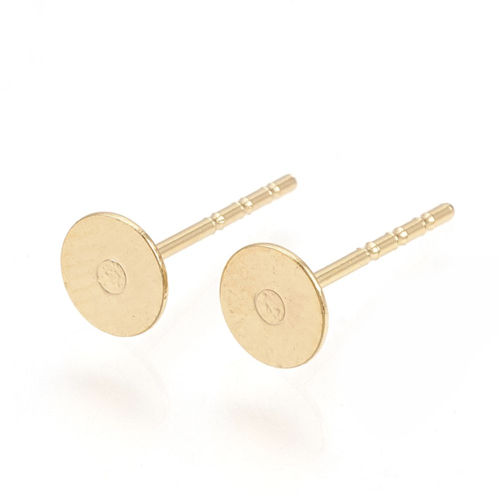 4pcs/18K Gold Plated/8mm