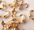 Gold Filled 3.5MM CLAMSHELL/ 2pcs
