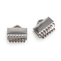 4pcs/ 304 Stainless Steel Ribbon Clamp Ends/ 10x11mm