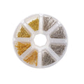 Brass Ball Head Pins, Platinum & Golden, 16mm/20mm/25mm/30mmx0.6mm, 22 Gauge, Head: 2mm, 700pcs/box