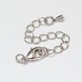 2pcs/Rack Plating Brass Chain Extender, Soldered, with Lobster Claw Clasp/12x7mm
