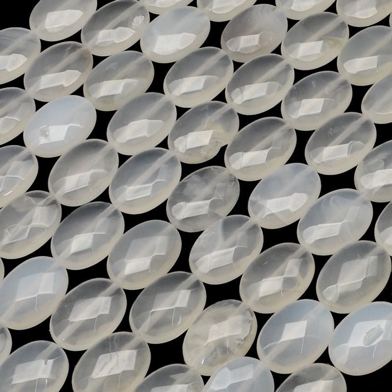 Faceted Oval Natural Quartz Crystal Beads Strands, 17x13x6mm, Hole: 1mm, about 13pcs/strand, 8.26 inch