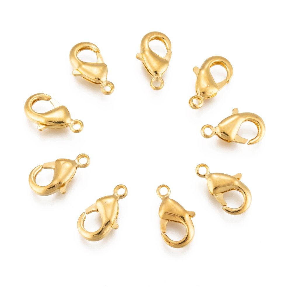5pcs/Brass Lobster Claw Clasps/12x7mm