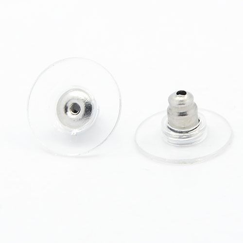 4pcs/ 304 Stainless Steel Bullet Clutch Earring Backs/11.5x6mm