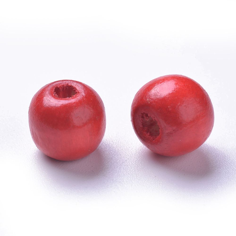~66pcs/Natural Wood Beads/10mm