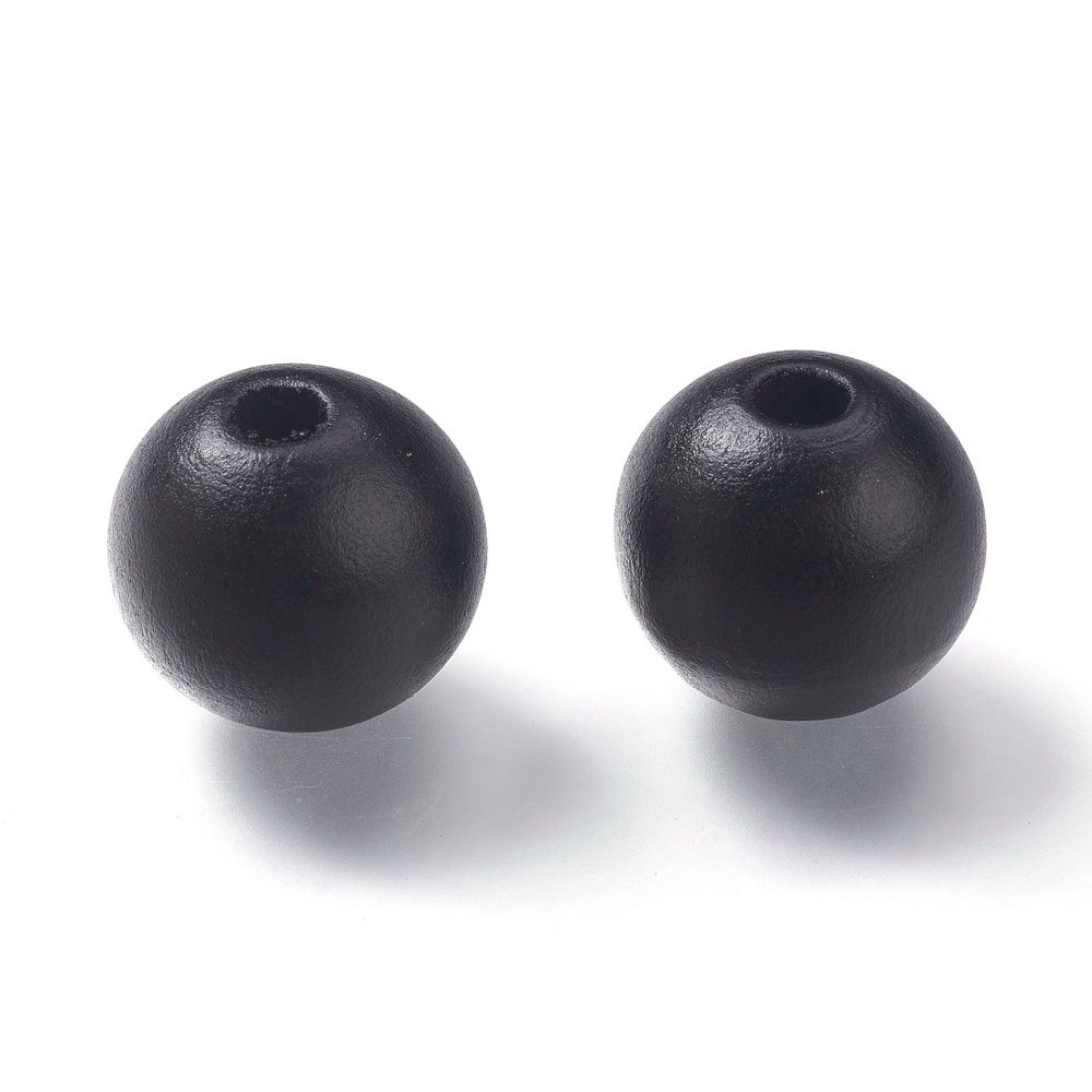10pcs/Painted Natural Wood Beads/16mm