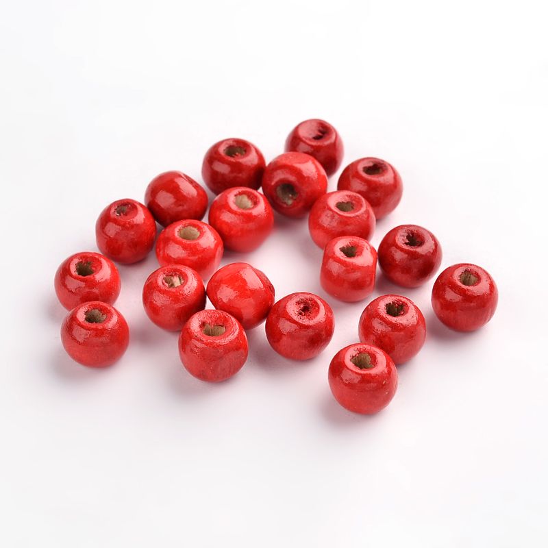 ~100pcs/Natural Wood Beads/8mm