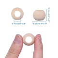 20pcs/Natural Unfinished Wood Beads, Macrame Beads, Round Wooden Large Hole Beads for Craft Making