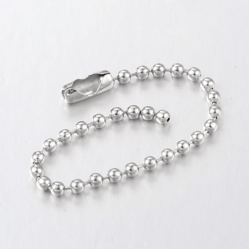 3pcs/ Iron Ball Chains, Tag Chains/95~100x2.5mm