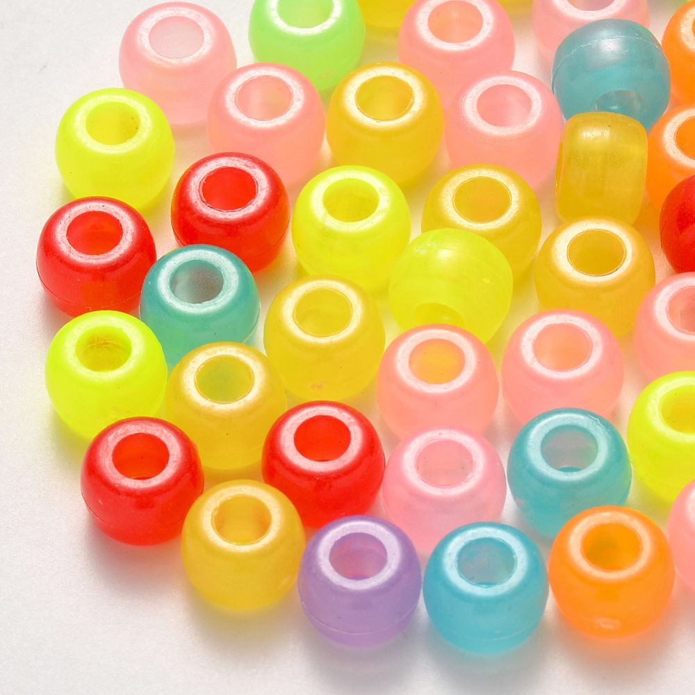 ~39pcs/Plastic Beads/9x6mm