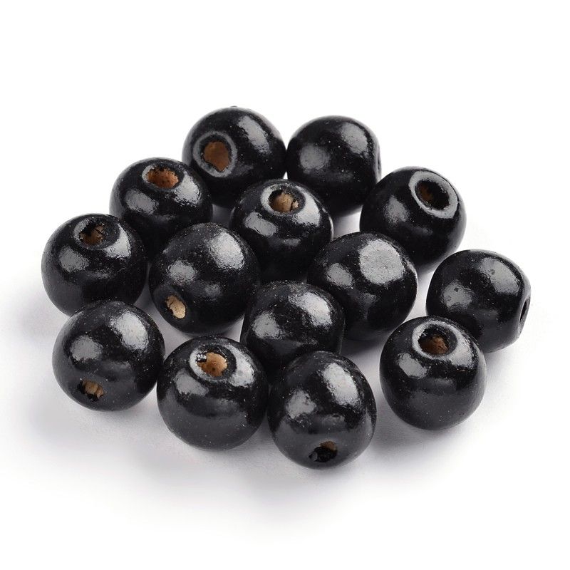~23pcs/ Dyed Natural Wood Beads/14mm