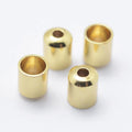 4pcs/Brass Cord Ends, End Caps/ 5x4mm