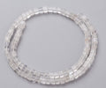 Natural Quartz Crystal Beads Strands, Rock Crystal Beads, Cube, 4x4x4mm, Hole: 0.7mm, about 93pcs/Strand, 38cm