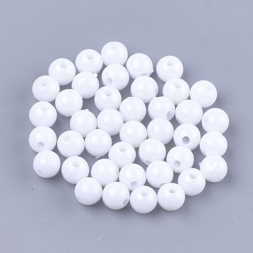 ~97pcs/Opaque Plastic Beads/6mm