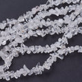 Quartz Crystal Chips Beads Strands, Clear, 3~5x3~5mm, Hole: 1mm, 31 inch