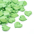 ~35pcs/Opaque Acrylic Pendants, Leaf/16mm