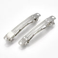 10pcs/Iron Hair Barrette Findings, French Hair Clip Findings