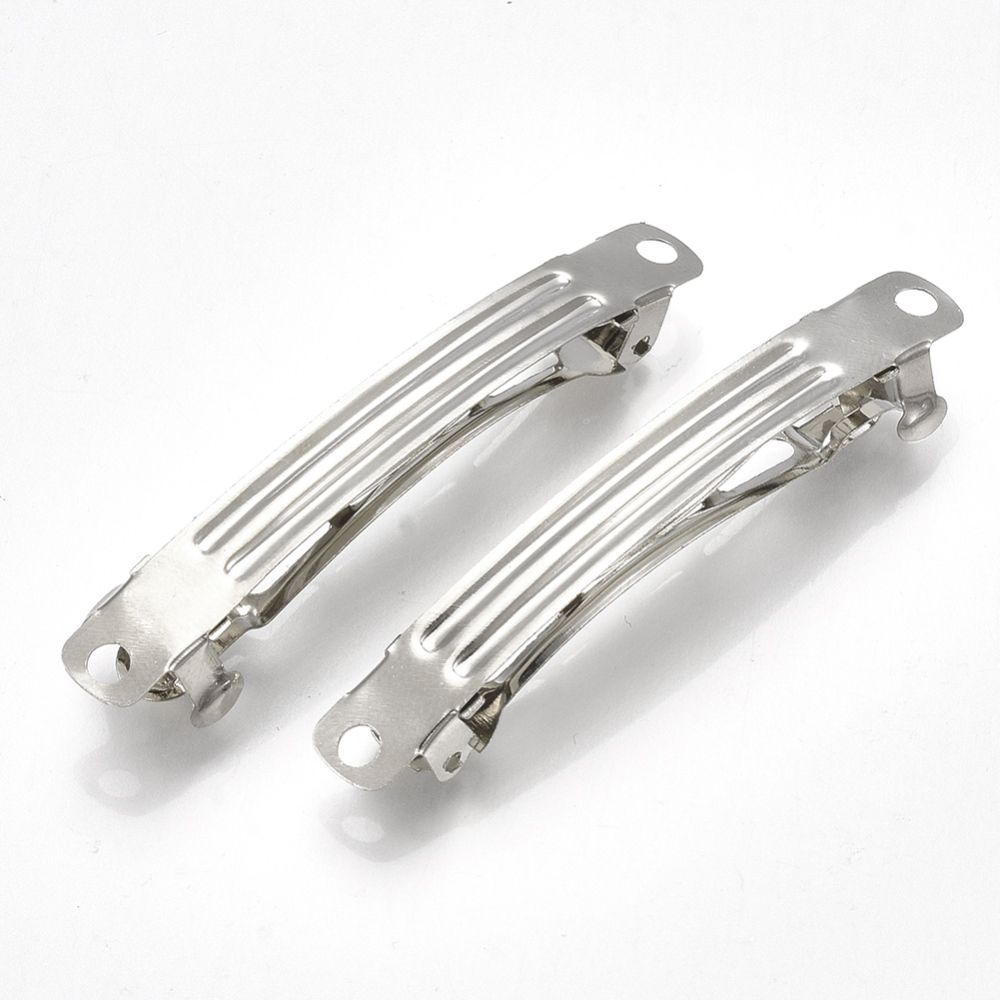 10pcs/Iron Hair Barrette Findings, French Hair Clip Findings