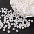~330pcs/Bicone AB Color Plated Eco-Friendly Transparent Acrylic Beads/4mm (19060)