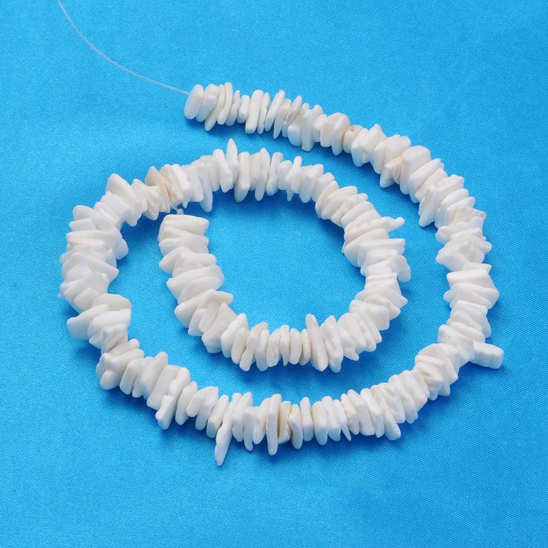 Natural Sea Shell Chips Beads Strands, Shell Shards, Seashell Color, 6~12x4~10x1~3mm, Hole: 1mm, about 178~185pcs/strand, 15.75 inch