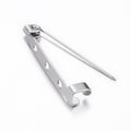 50pcs/304 Stainless Steel Brooch Findings/ 31.5x5x6.5mm
