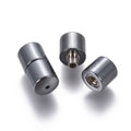 1pcs/Magnetic Synthetic Hematite Screw Jewelry Clasps/7x14mm