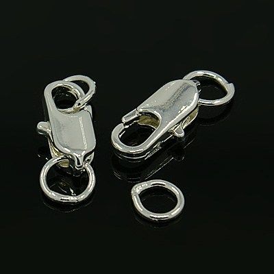 2pcs/Brass Lobster Claw Clasps/16x6mm