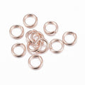 10pcs/304 Stainless Steel Jump Rings, Open Jump Rings, Rose Gold/ 6x1mm
