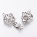 1pcs/Filigree Star Brass Box Clasps /18x12mm