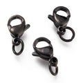 304 Stainless Steel Lobster Claw Clasps with 201 Stainless Steel Jump Ring