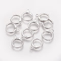 4pcs/ Brass Hoop Earring Findings/14.7x11.7x2mm
